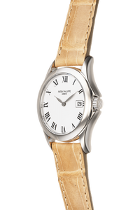 Calatrava Reference 4906 White Gold Quartz