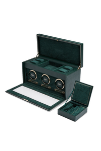 British Racing Triple Watch Winder with Storage