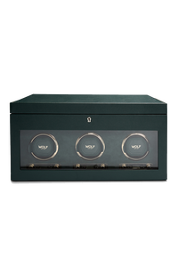 British Racing Triple Watch Winder with Storage