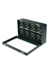 British Racing 8 Piece Watch Winder Green