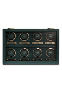 British Racing 8 Piece Watch Winder Green