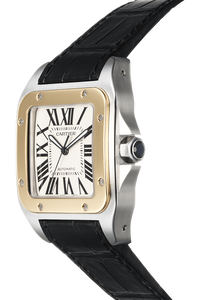 Santos 100 Yellow Gold and Stainless Steel Automatic