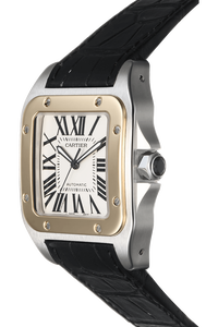 Santos 100 Yellow Gold and Stainless Steel Automatic