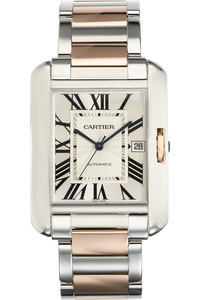 Tank Anglaise XL Rose Gold and Stainless Steel Automatic