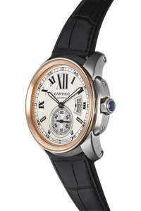 Calibre de Cartier Rose Gold and Stainless Steel Automatic