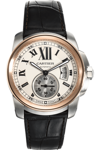 Calibre de Cartier Rose Gold and Stainless Steel Automatic