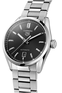 Carrera Calibre 5 Automatic Black Steel Watch